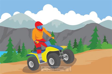 4 wheeling clipart